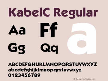 KabelC Regular 001.000图片样张