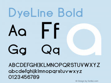 DyeLine-Bold 1.000图片样张