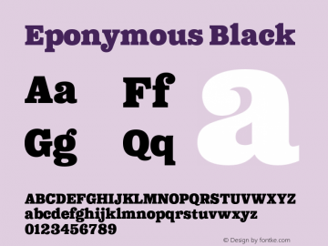 Eponymous Black Version 2.100;FEAKit 1.0图片样张