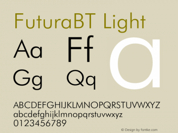 FuturaBT Light Version 3.10, build 19, s3图片样张