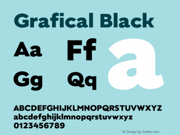 Grafical Black Version 1.000;hotconv 1.0.109;makeotfexe 2.5.65596图片样张