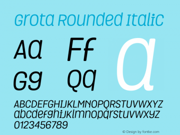 GrotaRounded-Italic 1.000图片样张