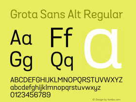 GrotaSansAlt 1.000图片样张