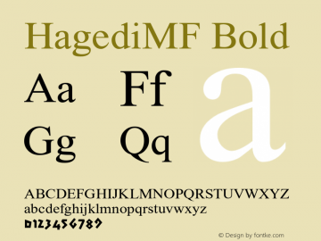 HagediMF-Bold Version 2.000图片样张
