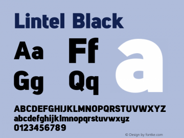 Lintel Black Version 1.001;PS 001.001;hotconv 1.0.70;makeotf.lib2.5.58329图片样张