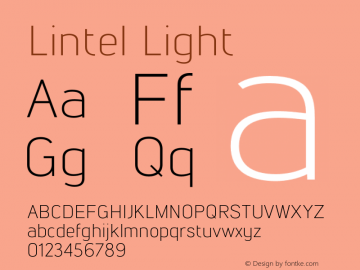 Lintel Light Version 1.001;PS 001.001;hotconv 1.0.70;makeotf.lib2.5.58329图片样张