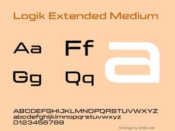 Logik Extended Medium Version 1.000;hotconv 1.0.109;makeotfexe 2.5.65596图片样张