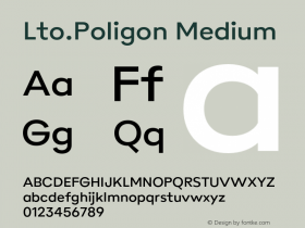 Lto.Poligon Medium Version 2.100;hotconv 1.0.109;makeotfexe 2.5.65596图片样张