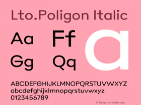 Lto.Poligon Regular Version 2.100;hotconv 1.0.109;makeotfexe 2.5.65596图片样张