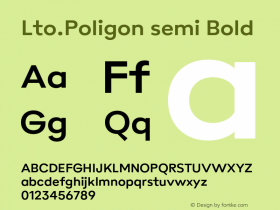 Lto.Poligon semi Bold Version 2.100;hotconv 1.0.109;makeotfexe 2.5.65596图片样张