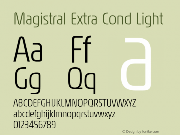 Magistral Extra Cond Light Version 1.002图片样张