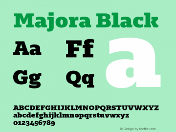 Majora Black Version 1.000;hotconv 1.0.109;makeotfexe 2.5.65596图片样张