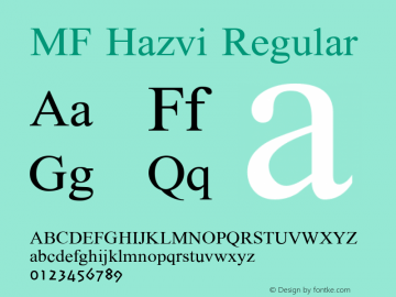 MF Hazvi Version 001.000图片样张