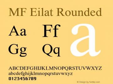 MFEilat-Rounded Version 2.000图片样张