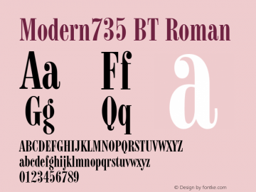 Modern735 BT Roman Version 1.01 emb4-OT图片样张