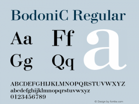 BodoniC Regular 001.000图片样张