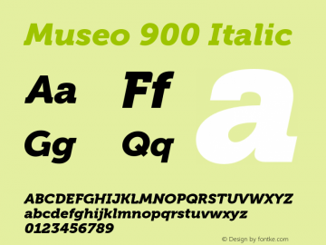 Museo-900Italic Version 2.002图片样张