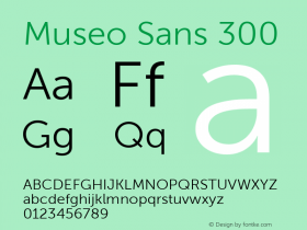 Museo Sans 300 Version 1.000图片样张