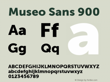 Museo Sans 900 Version 1.000图片样张