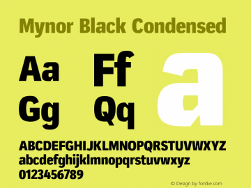 Mynor Black Condensed Version 001.000 January 2019图片样张