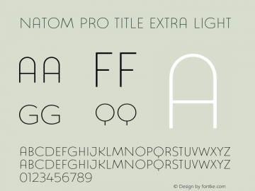 Natom Pro Title Extra Light 1.0图片样张