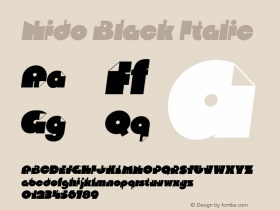 NidoBlack-Italic 001.000图片样张