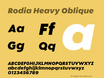 Rodia Heavy Oblique Version 1.100;FEAKit 1.0图片样张