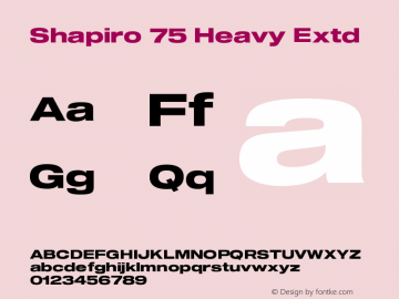 Shapiro 75 Heavy Extd Version 3.001图片样张