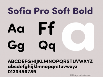 Sofia Pro Soft Bold Version 2.000图片样张
