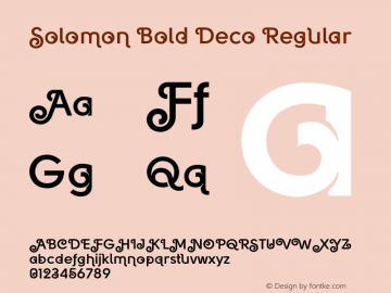 Solomon-Bold-Deco Version 001.001图片样张