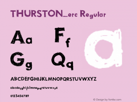 THURSTON_erc Regular Version 1.03 September 30, 2002 Font Sample