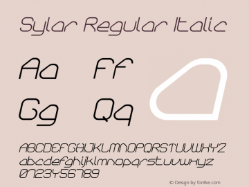 Sylar-RegularItalic 001.000图片样张