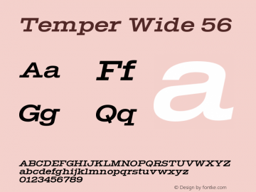 Temper Wide 56 Version 2.001图片样张