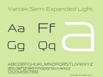 Vartek Semi Expanded Light Version 001.000 November 2020图片样张