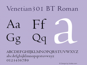 Venetian301 BT Roman Version 1.01 emb4-OT图片样张