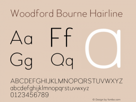 Woodford Bourne Hairline Version 2.000;FEAKit 1.0图片样张