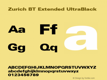 Zurich UBlkEx BT Ultra Black Version 1.02图片样张