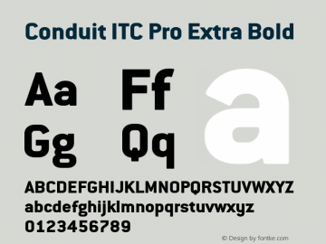 ConduitITCPro-ExtraBold Version 1.10, build 5, s3图片样张