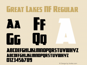 Great Lakes NF Regular Version 1.002 Font Sample