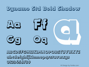 DynamoStd-BoldShadow Version 2.000图片样张