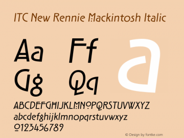 ITC New Rennie Mackintosh It Version 1.00, build 3, s3图片样张