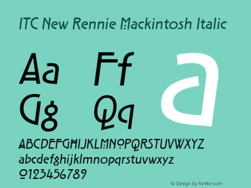ITC New Rennie Mackintosh It Version 1.00, build 3, s3图片样张