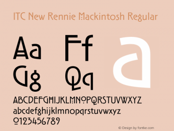 ITC New Rennie Mackintosh Rg Version 1.00, build 3, s3图片样张