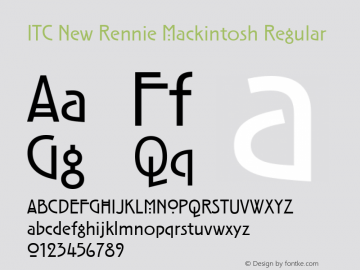ITC New Rennie Mackintosh Rg Version 1.00, build 3, s3图片样张