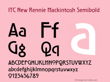 ITC New Rennie Mackintosh SmBd Version 1.00, build 3, s3图片样张