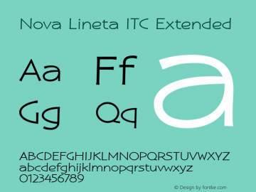 Nova Lineta ITC Extended Version 1.00图片样张