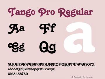 TangoPro-Regular Version 2.000图片样张
