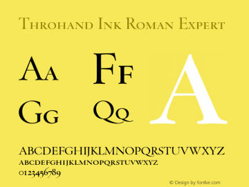 Throhand Ink Roman Expert Version 1.00图片样张