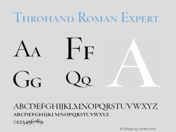 Throhand Roman Expert Version 1.000图片样张