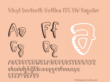 Vinyl Sawtooth Outline ITC Std Version 1.000;PS 001.000;hotconv 1.0.38图片样张